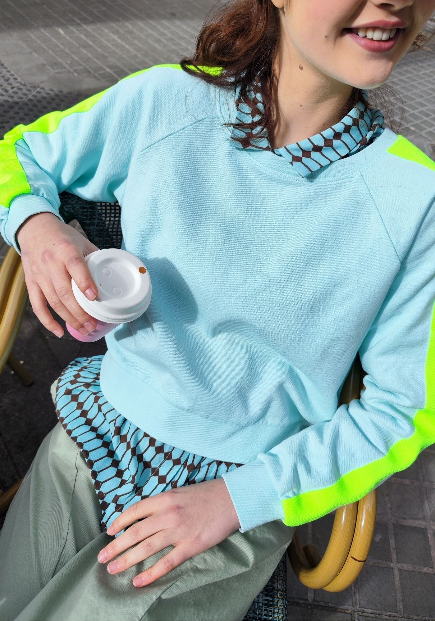 Camisa Rombos Agua