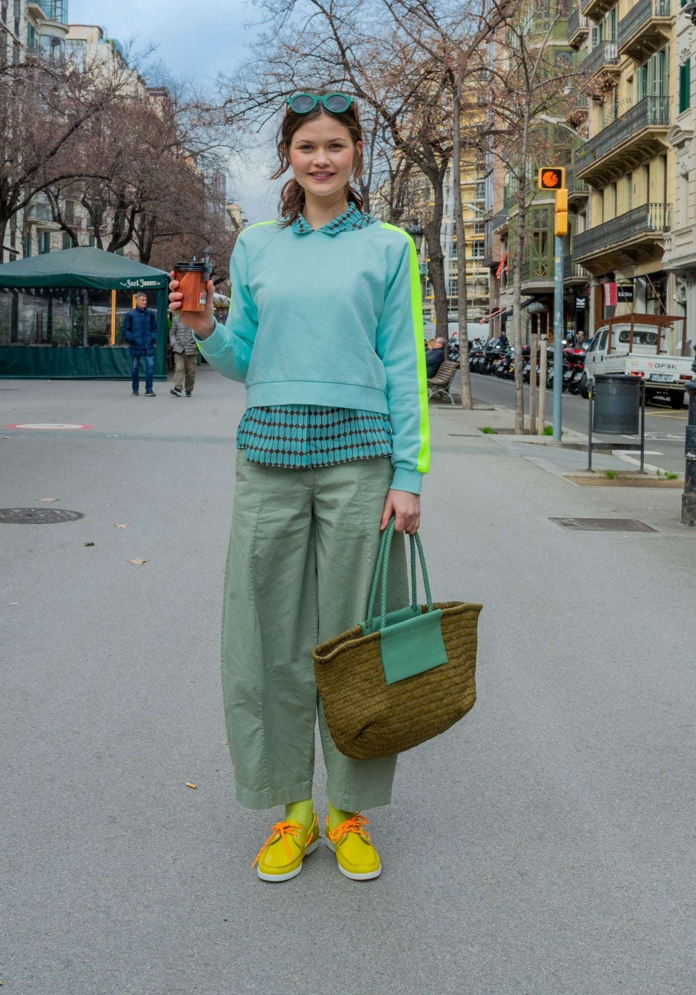 Green Dado Trousers