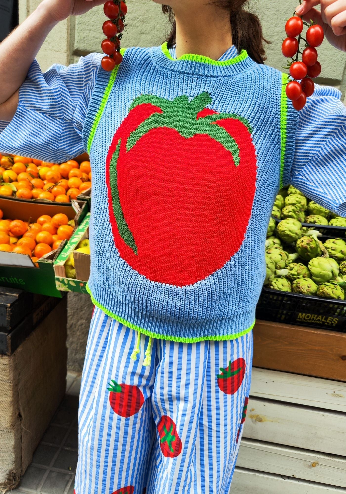 Blue Pomodoro Vest