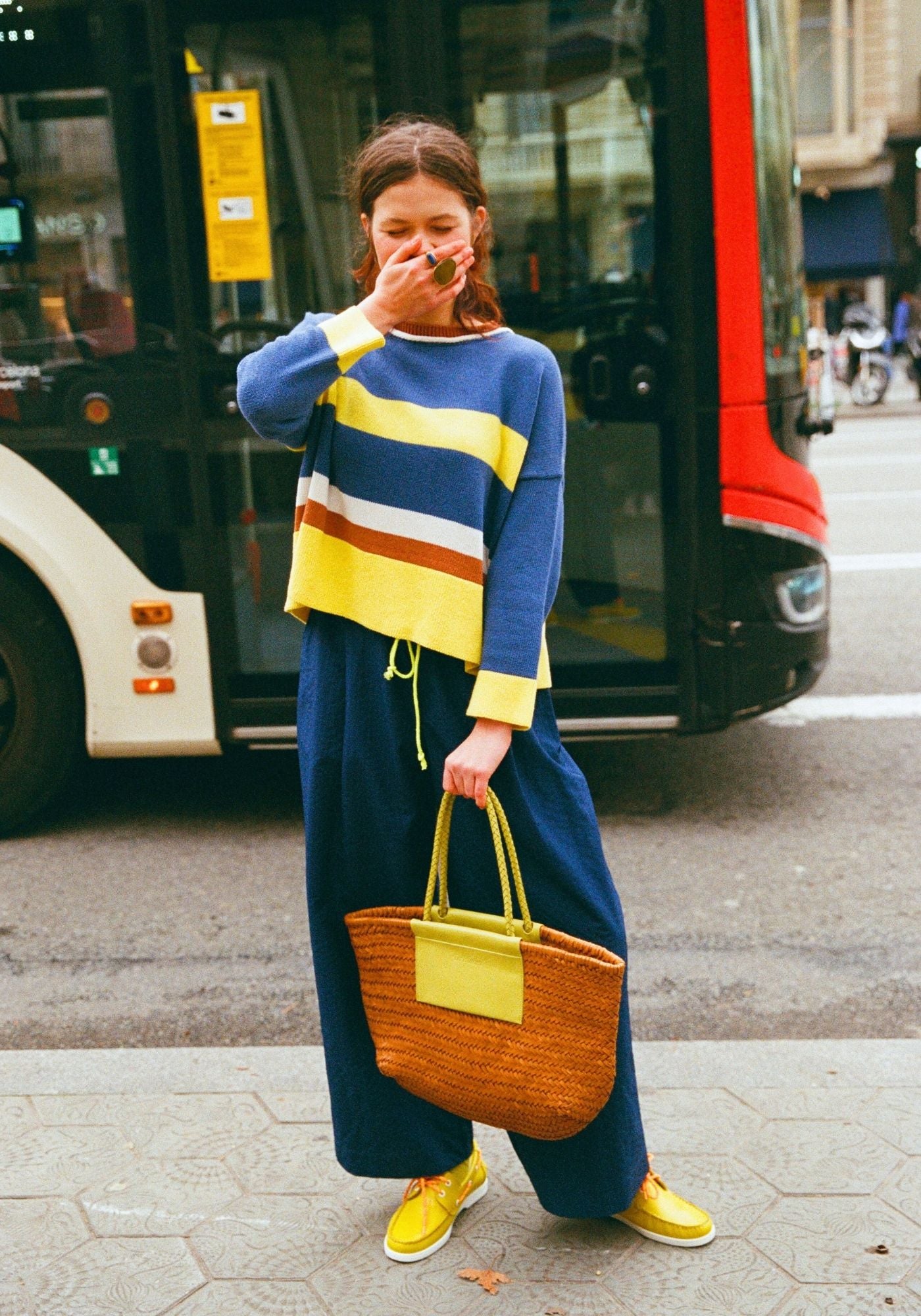 Blue Solete Sweater