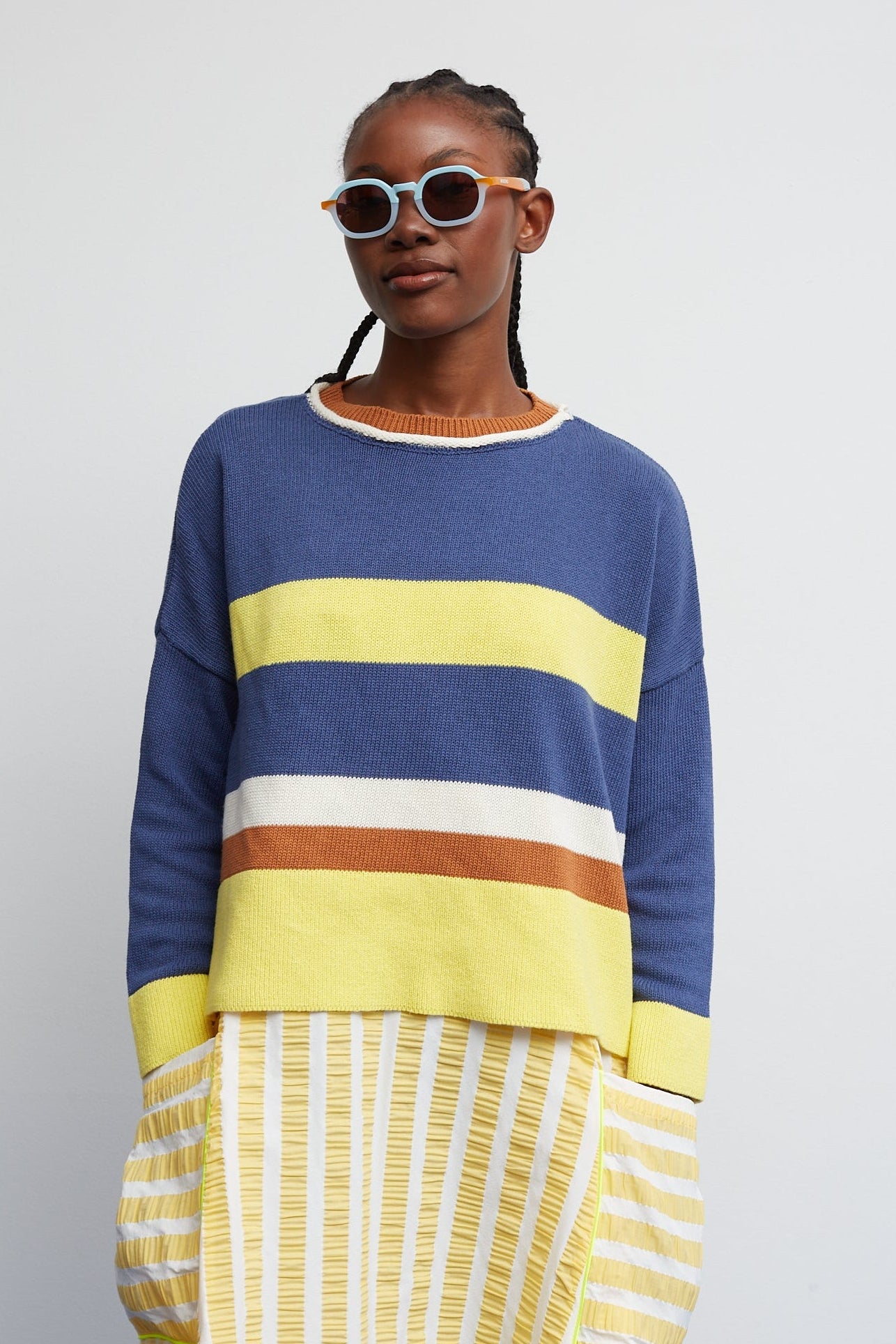 Blue Solete Sweater