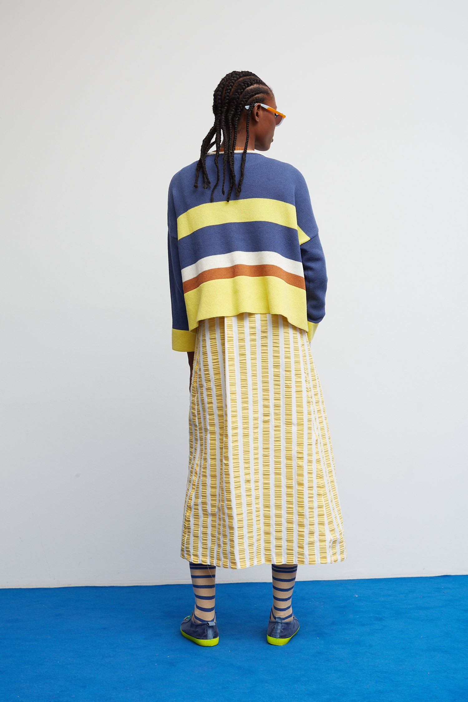 Blue Solete Sweater