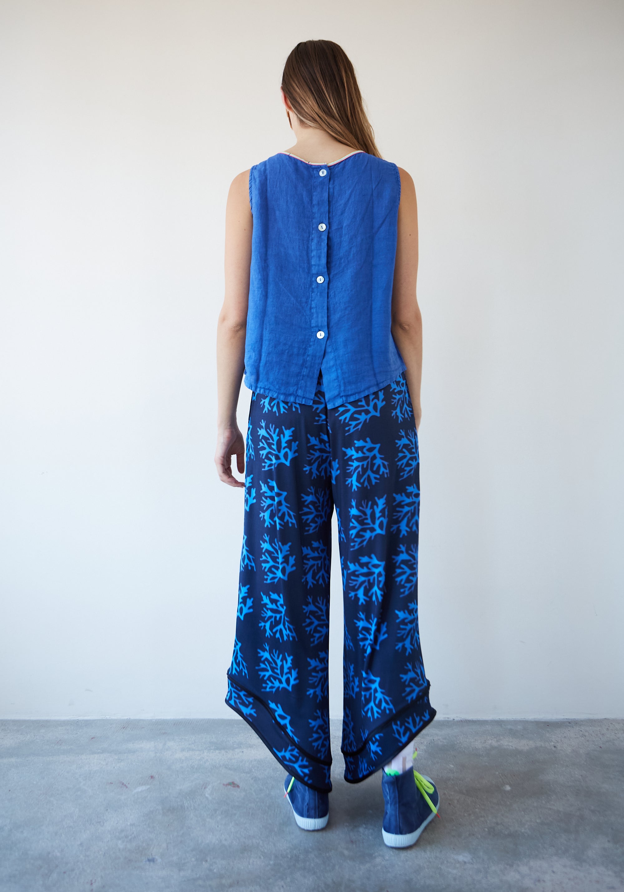 Dune Coral Blue Pants