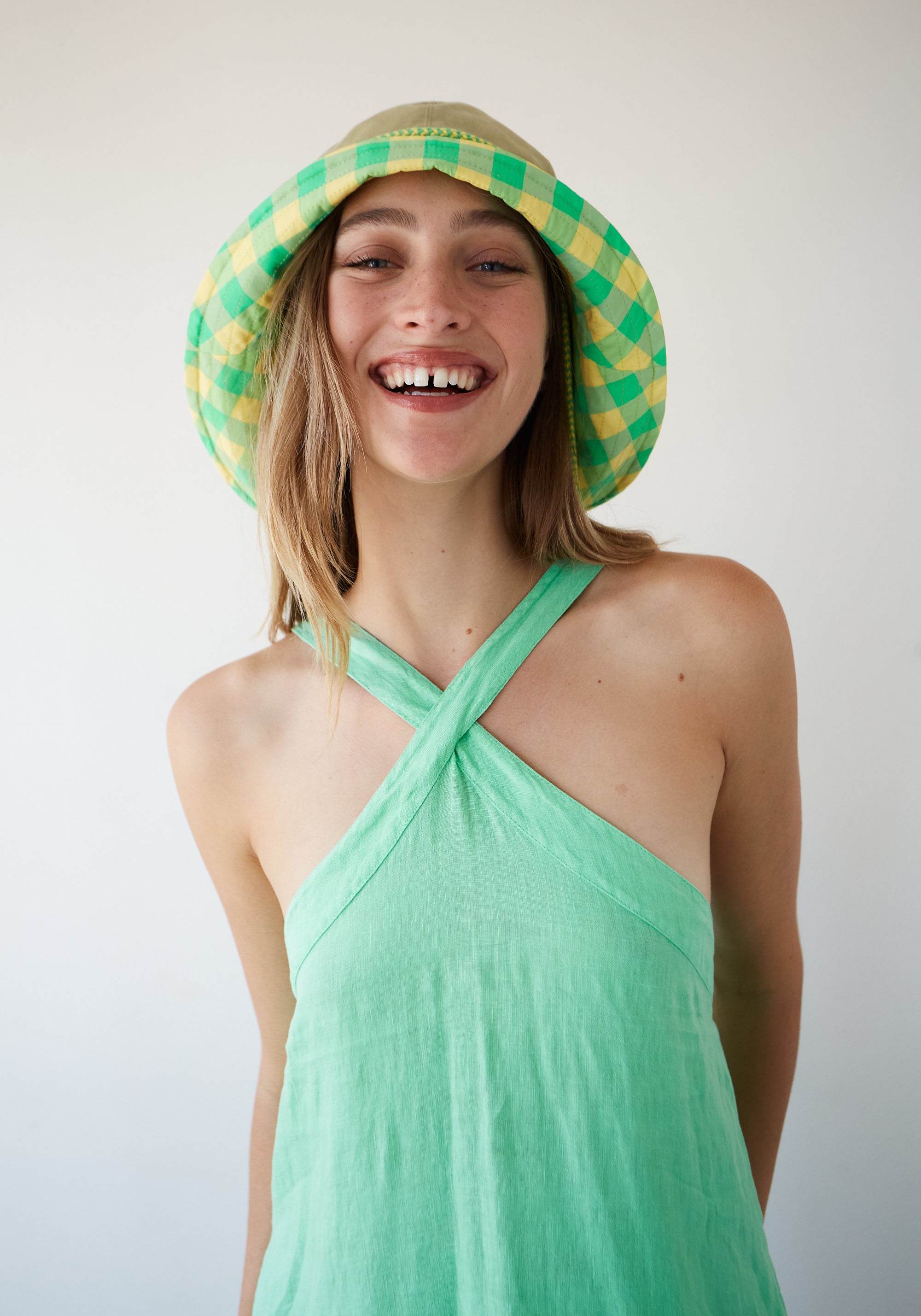 Mint Linen Patience Dress