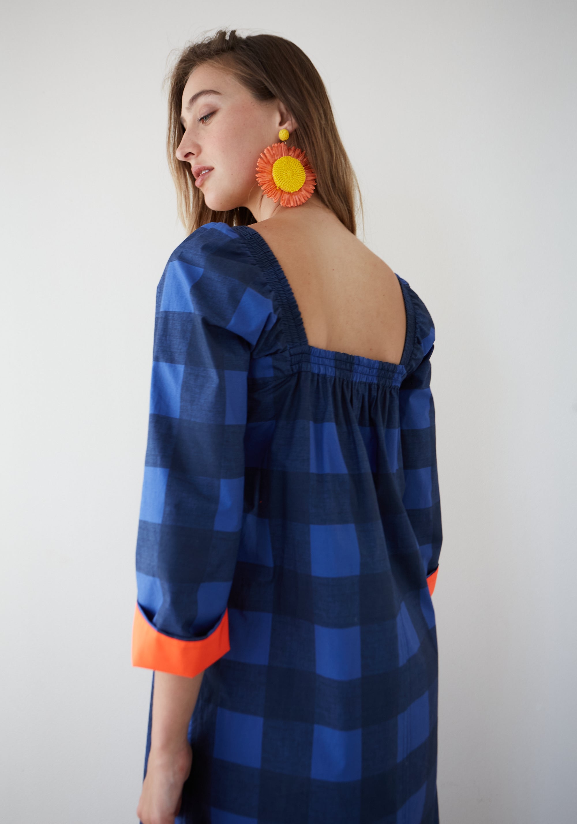 Vestido Sorbete Azul Vichy