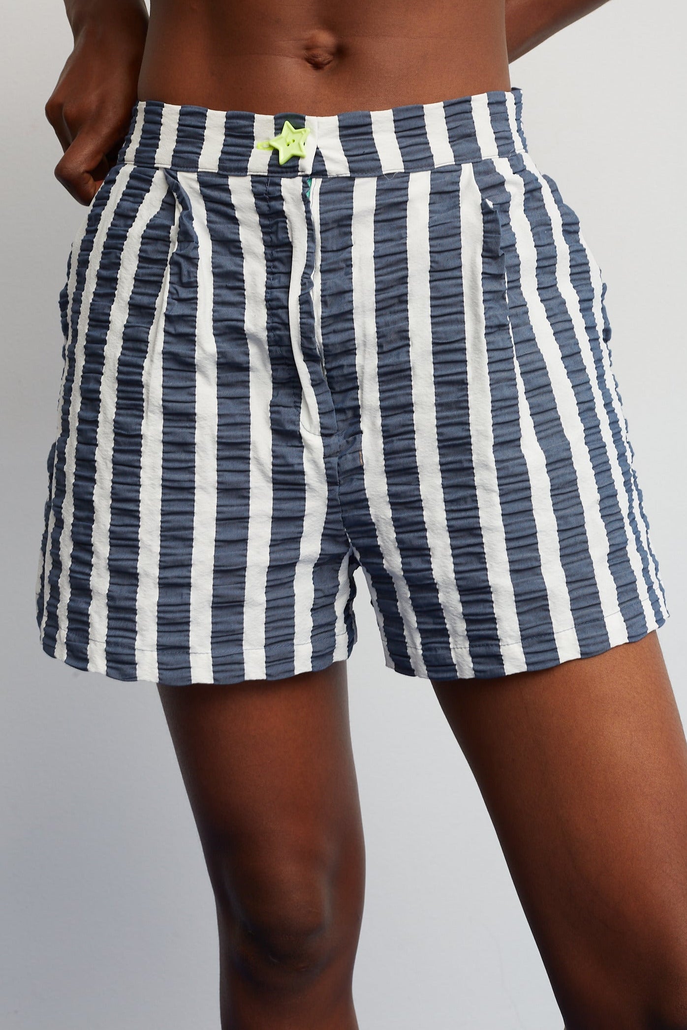 Blue Striped Star Shorts