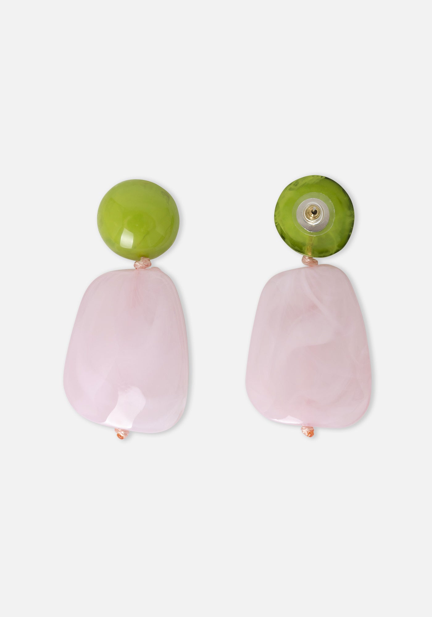 Boucle d'oreille Pierre Rose