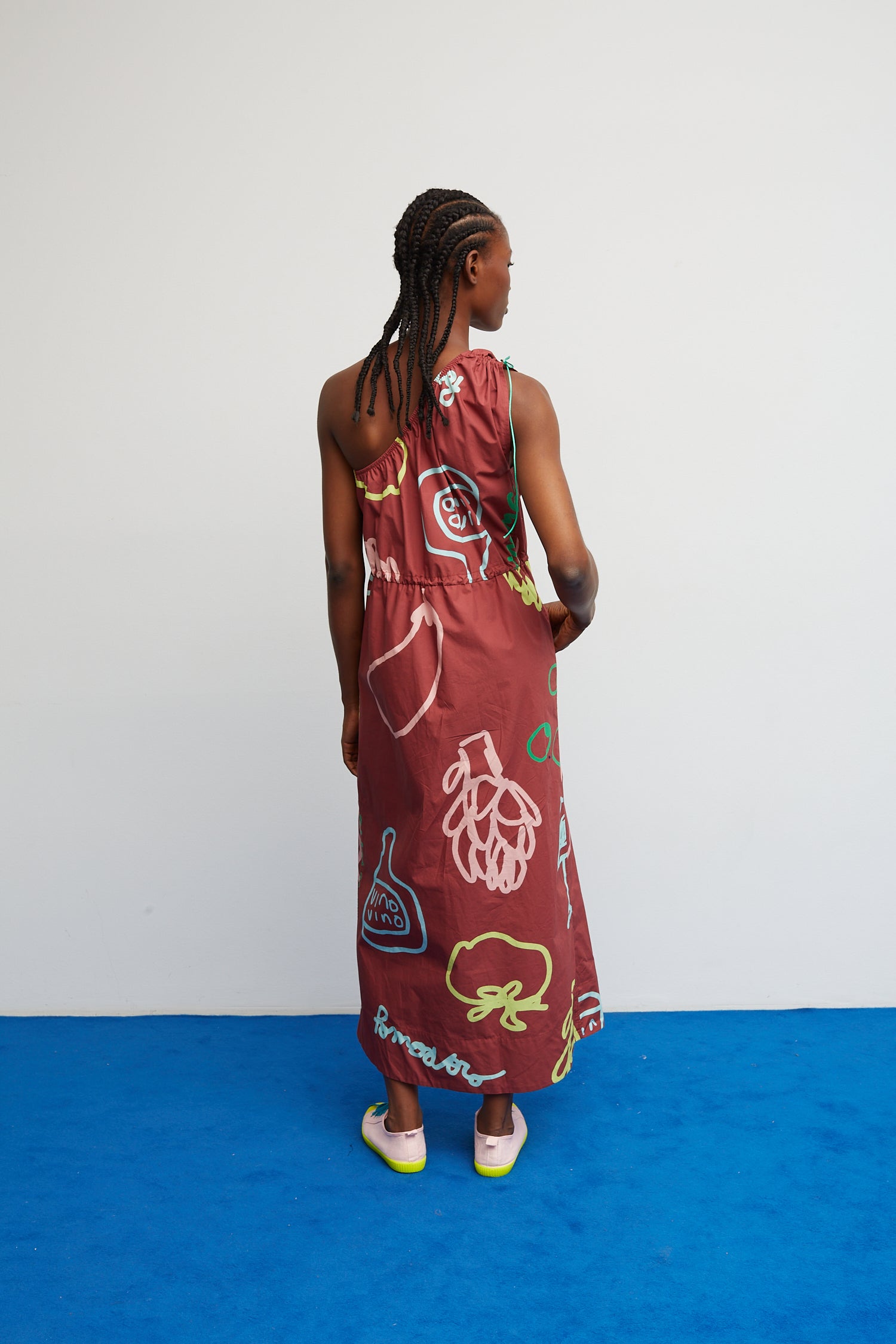 Vestido Gilda Granate