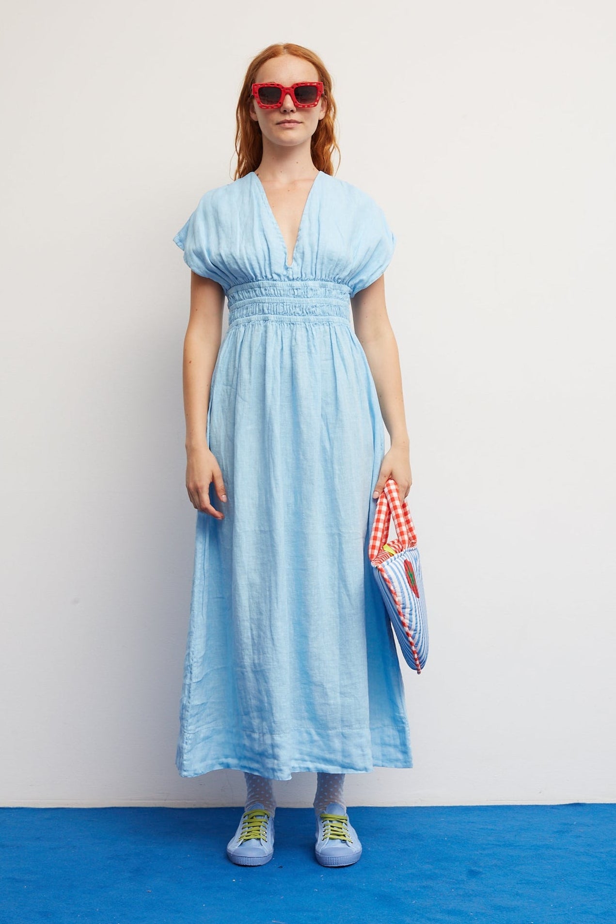 Himmelblaues Caricia-Kleid