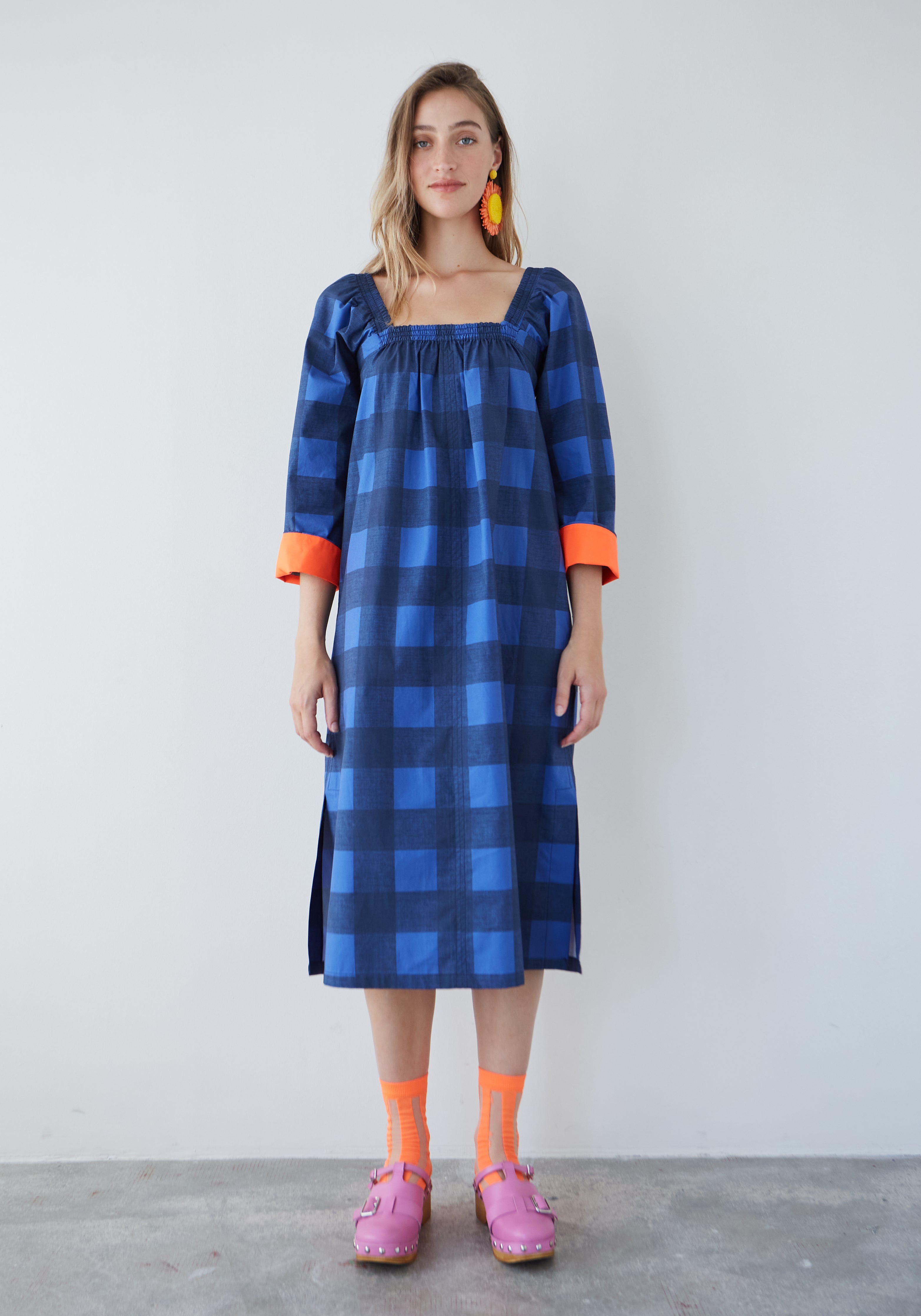 Vestido Sorbete Azul Vichy