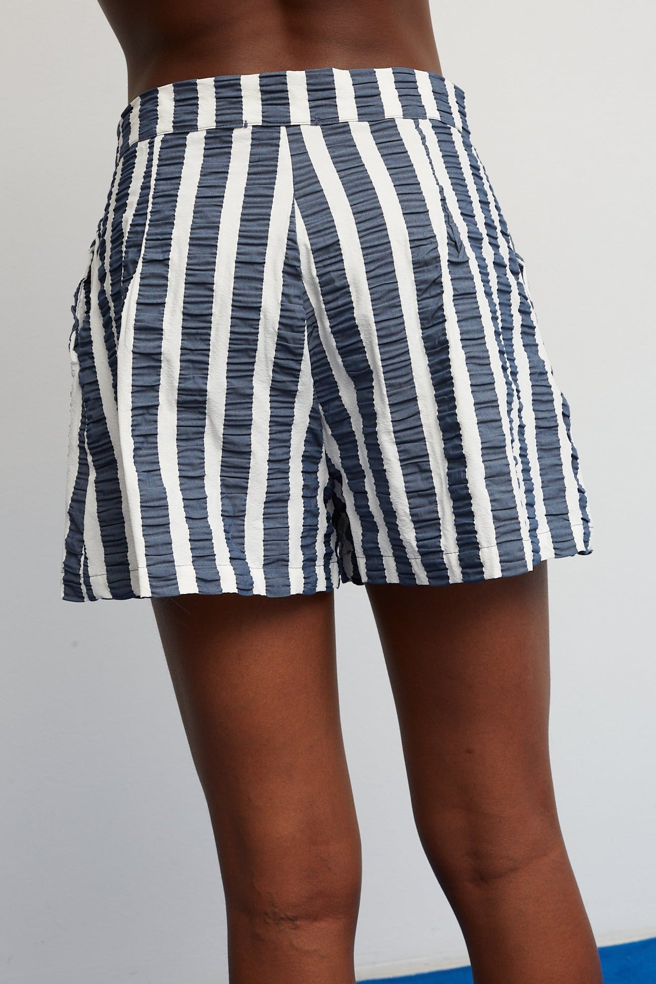 Blue Striped Star Shorts