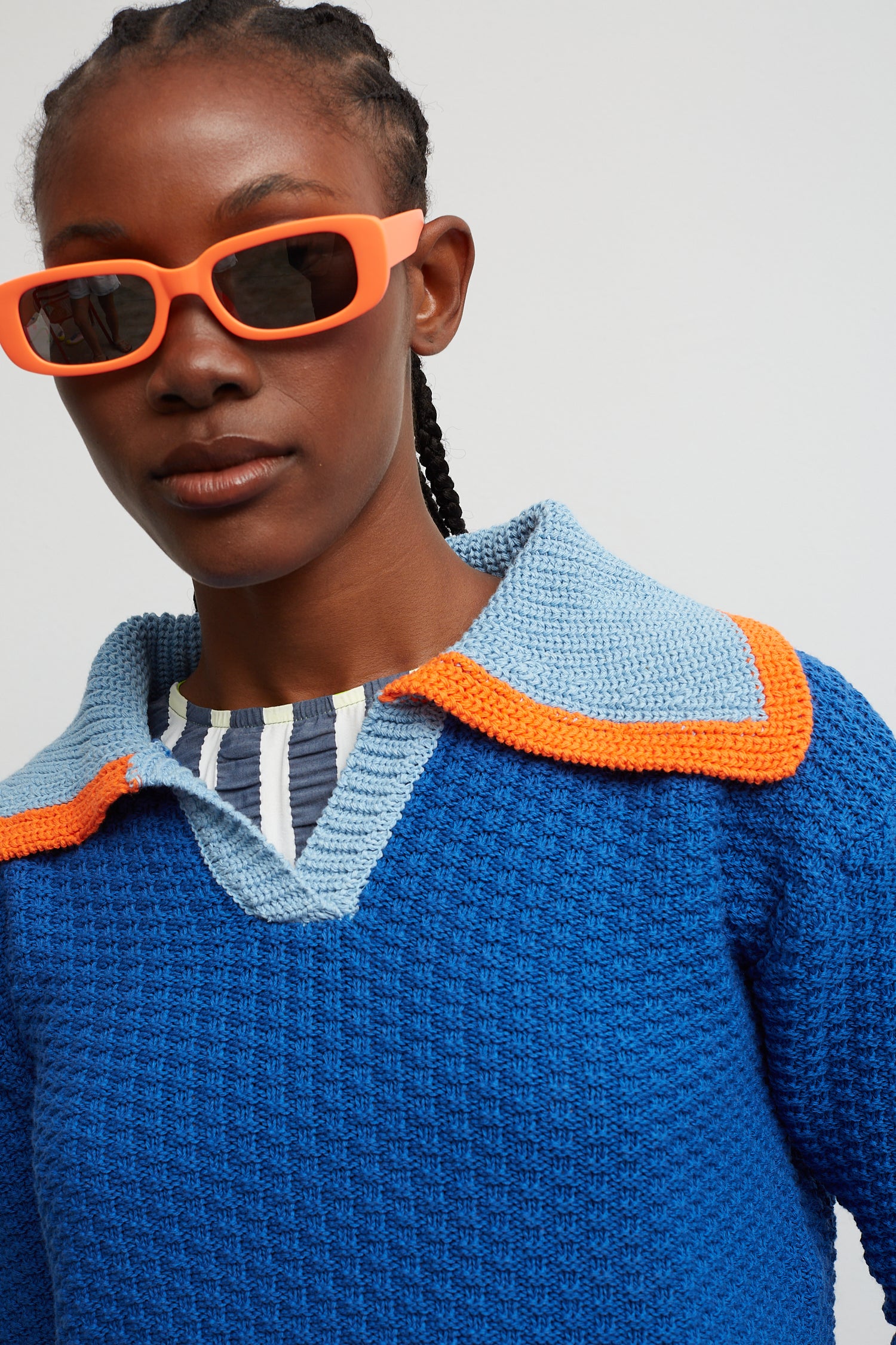 Blue Match Sweater