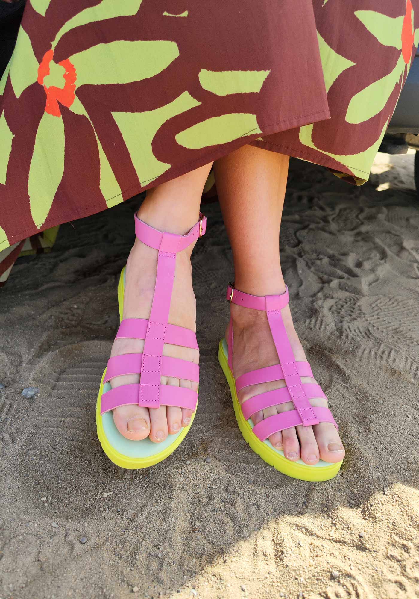 Sandales Rome Rose